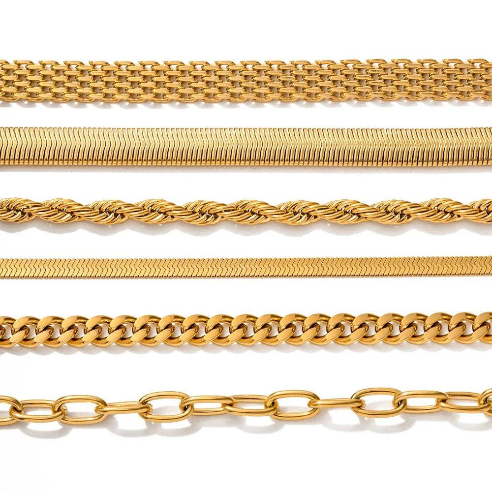 Classy Gold Mix & Match Bracelets - Aryomi