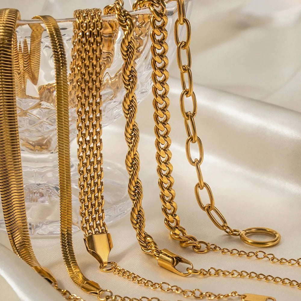 Classy Gold Mix & Match Bracelets - Aryomi