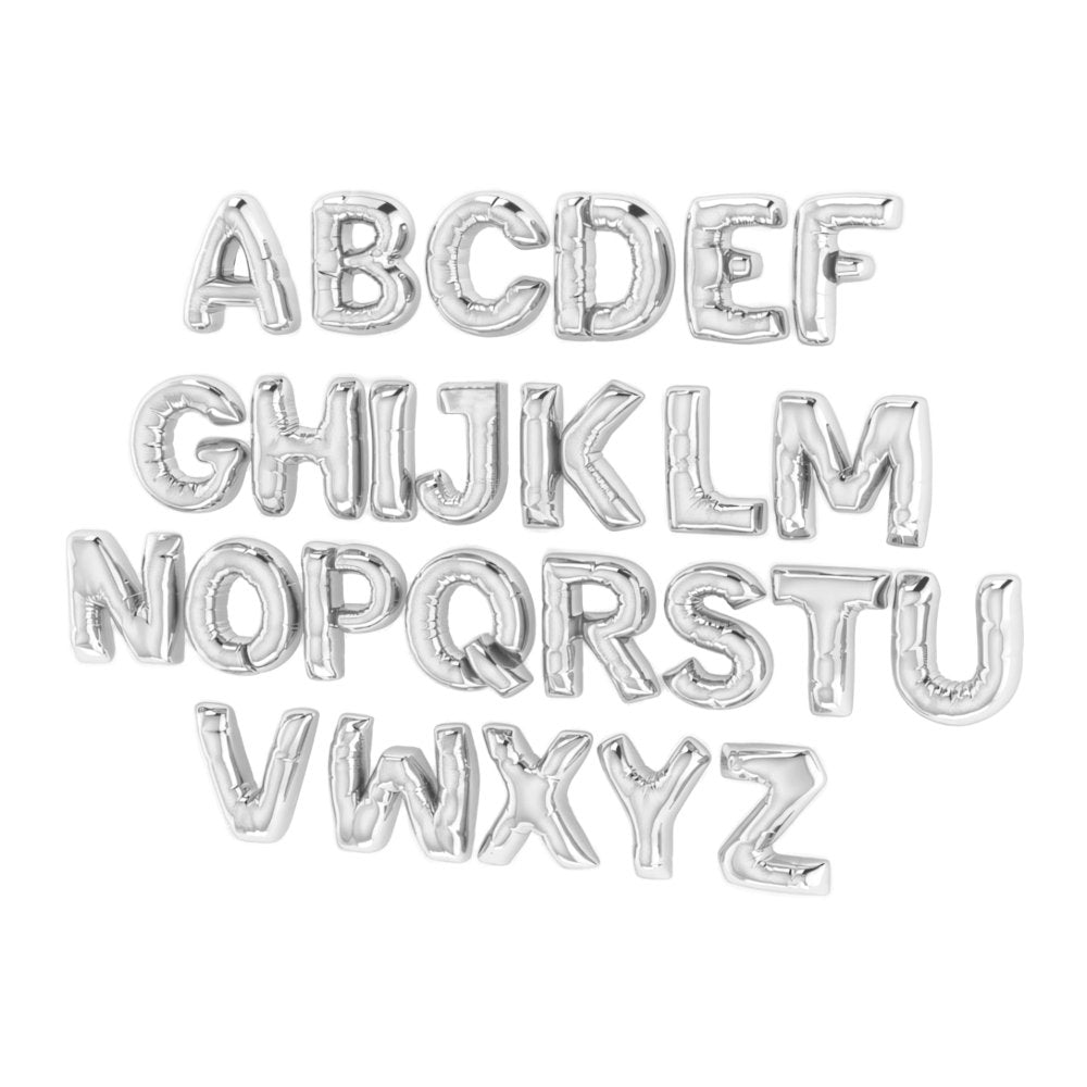 Dainty Bubble Letter Initial Necklace - Aryomi