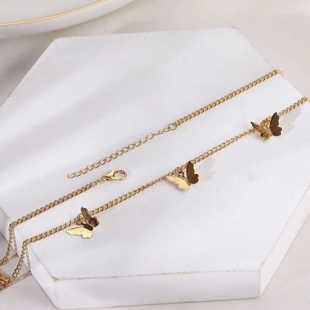 Dainty Butterfly Choker Necklace - Aryomi