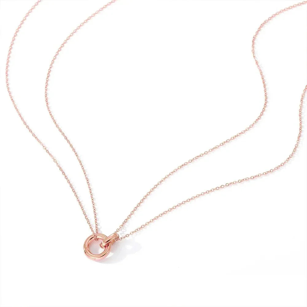 Dainty Circular Layered Love Necklace - Aryomi