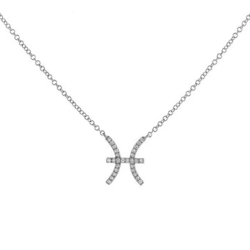 Dainty Diamond Zodiac Sign Necklace - Aryomi