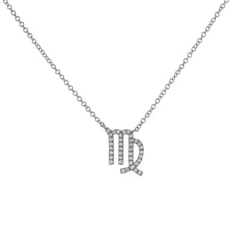 Dainty Diamond Zodiac Sign Necklace - Aryomi