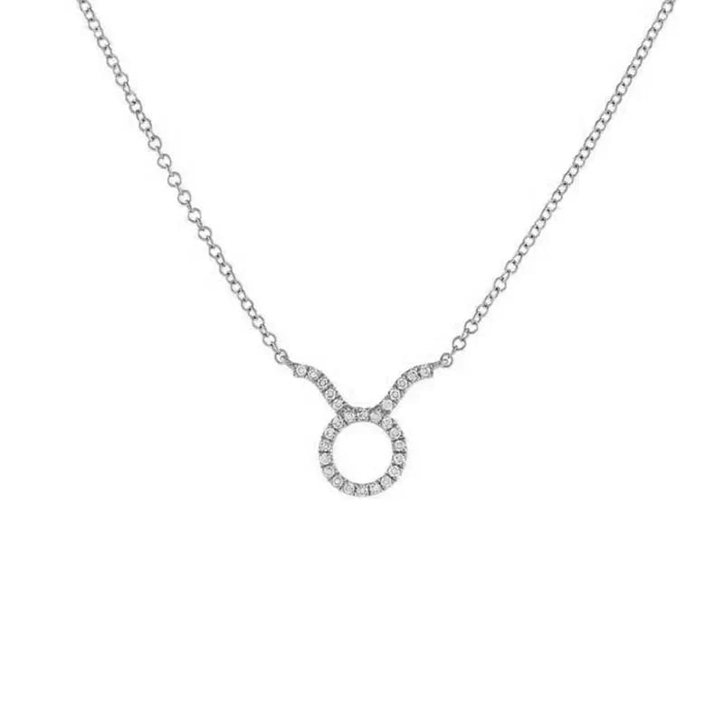 Dainty Diamond Zodiac Sign Necklace - Aryomi