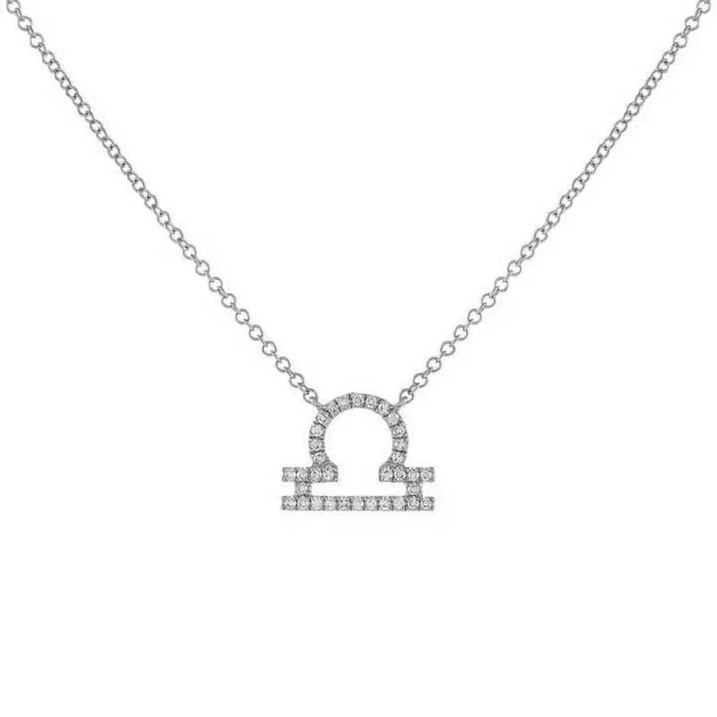 Dainty Diamond Zodiac Sign Necklace - Aryomi