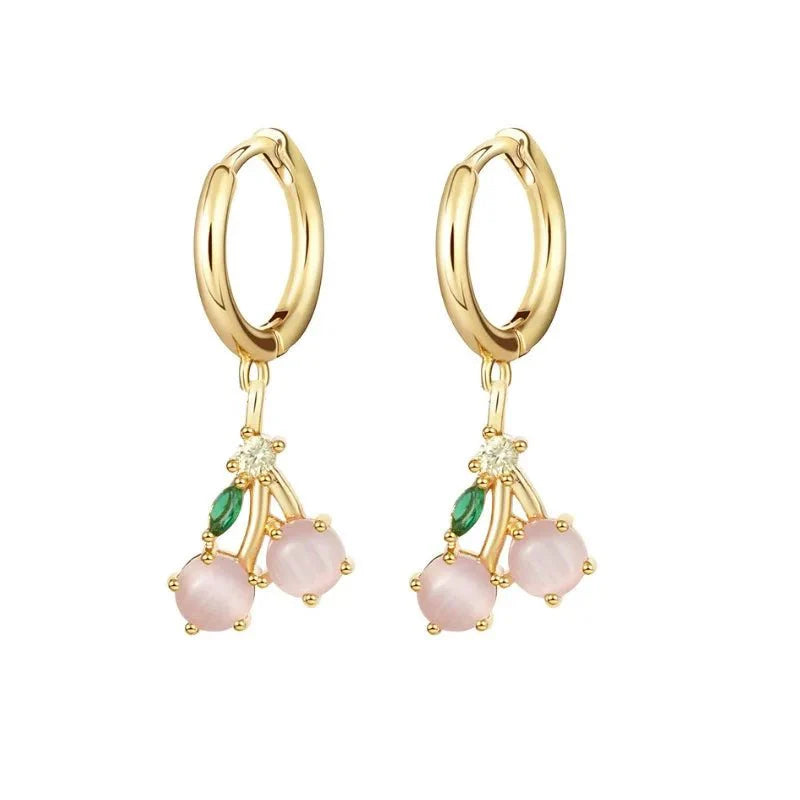 Dainty Fruit Hoop & Stud Earrings - Aryomi