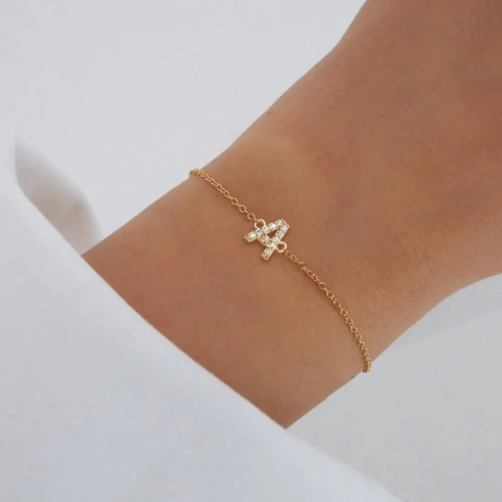 Dainty Initial Chain Bracelet - Aryomi