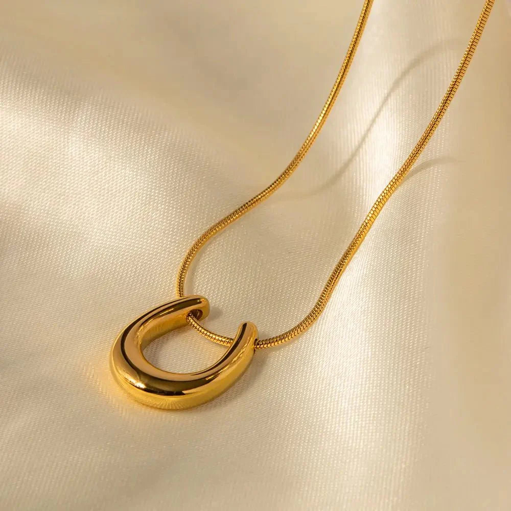 Dainty Lucky Horseshoe Necklace - Aryomi