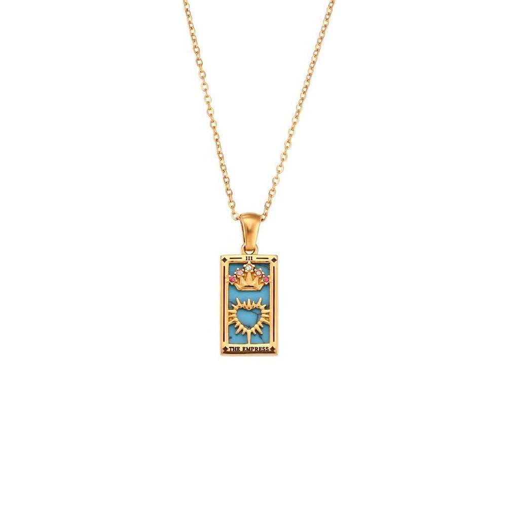 Dainty Tarot Charm Necklaces - Aryomi