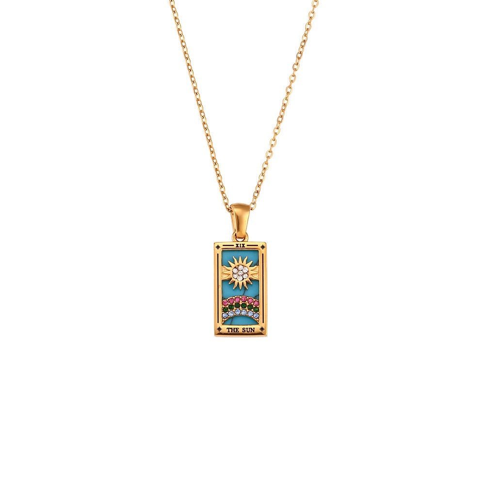 Dainty Tarot Charm Necklaces - Aryomi