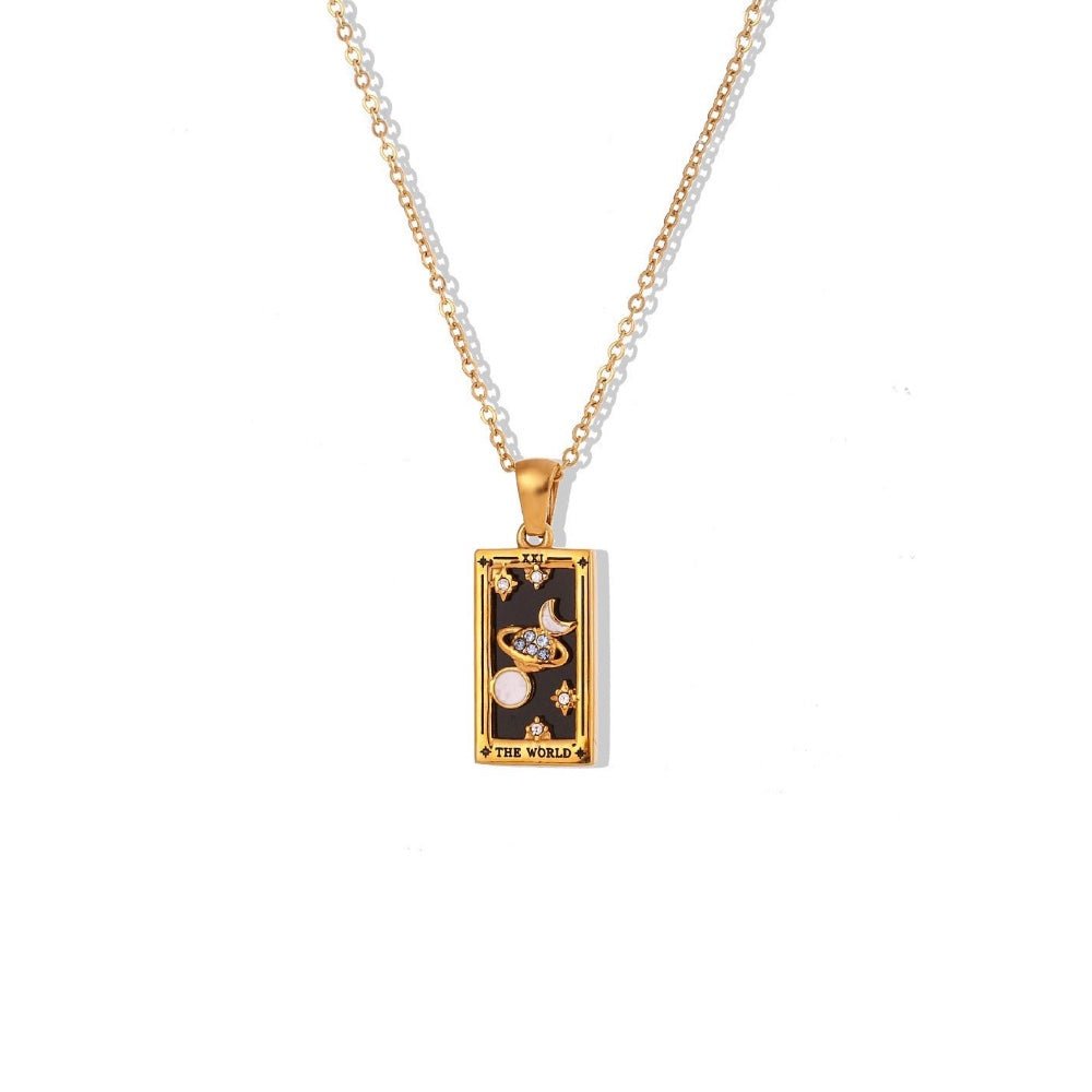 Dainty Tarot Charm Necklaces - Aryomi