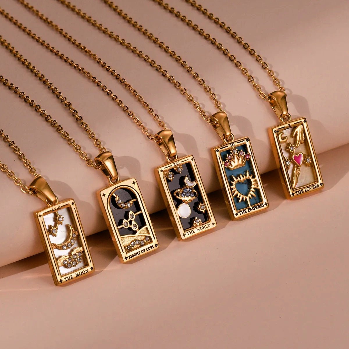 Dainty Tarot Charm Necklaces - Aryomi