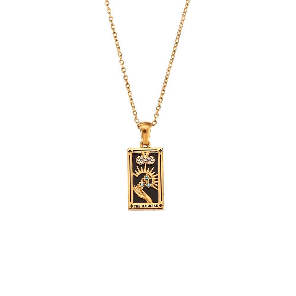 Dainty Tarot Charm Necklaces - Aryomi
