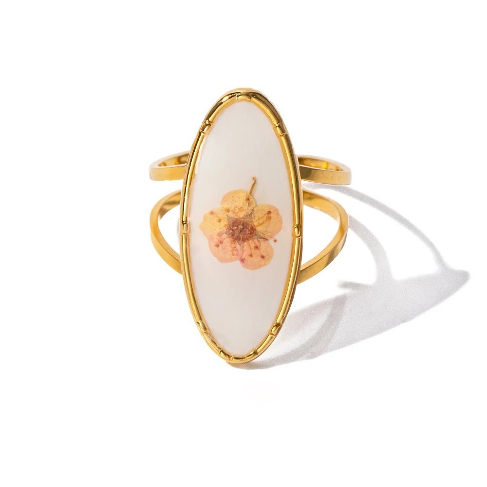 Elegant Floral Adjustable Rings - Aryomi