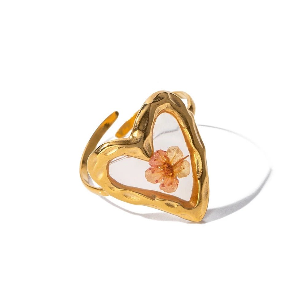 Elegant Floral Adjustable Rings - Aryomi