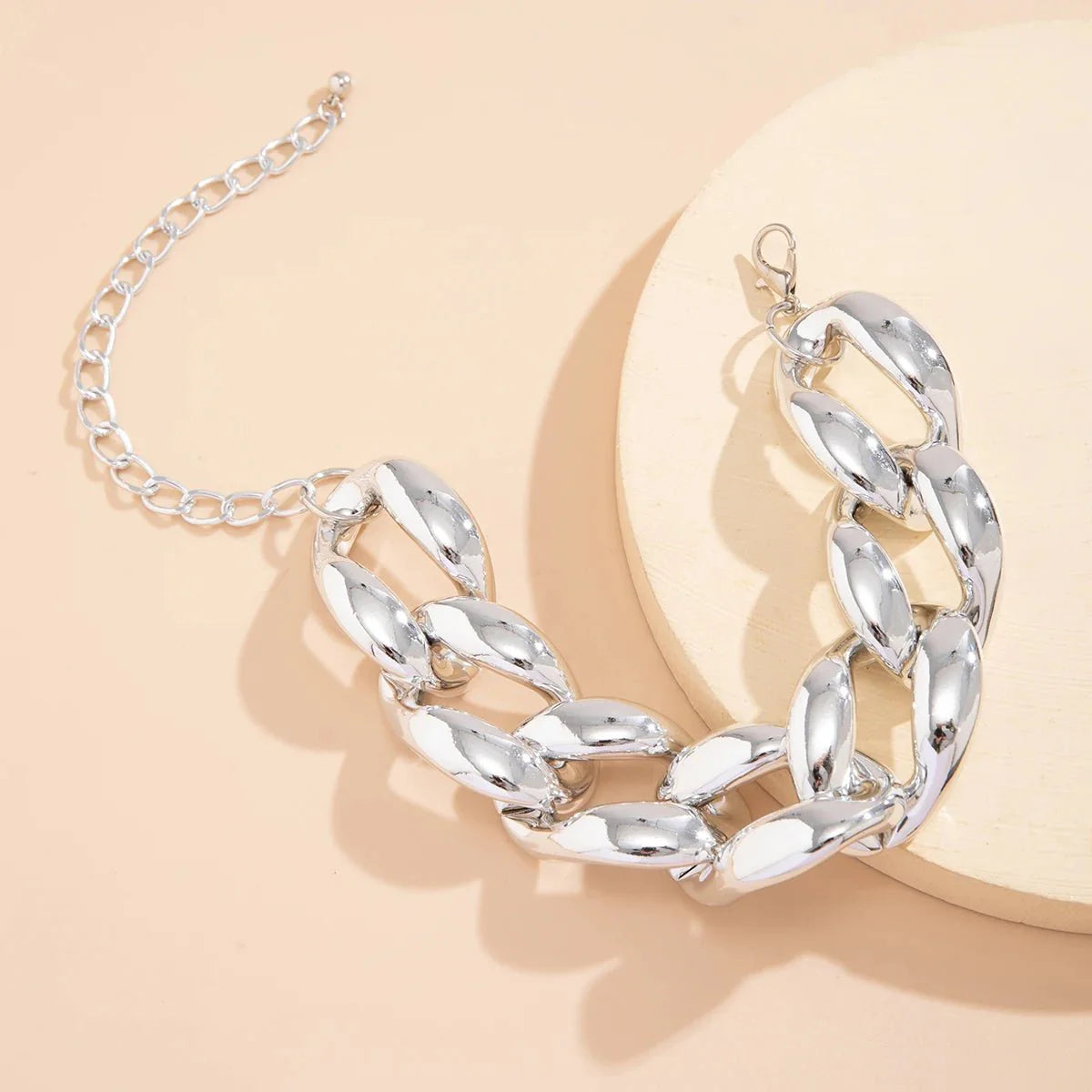 Exaggerated Chunky Cuban Link Choker Necklace - Aryomi