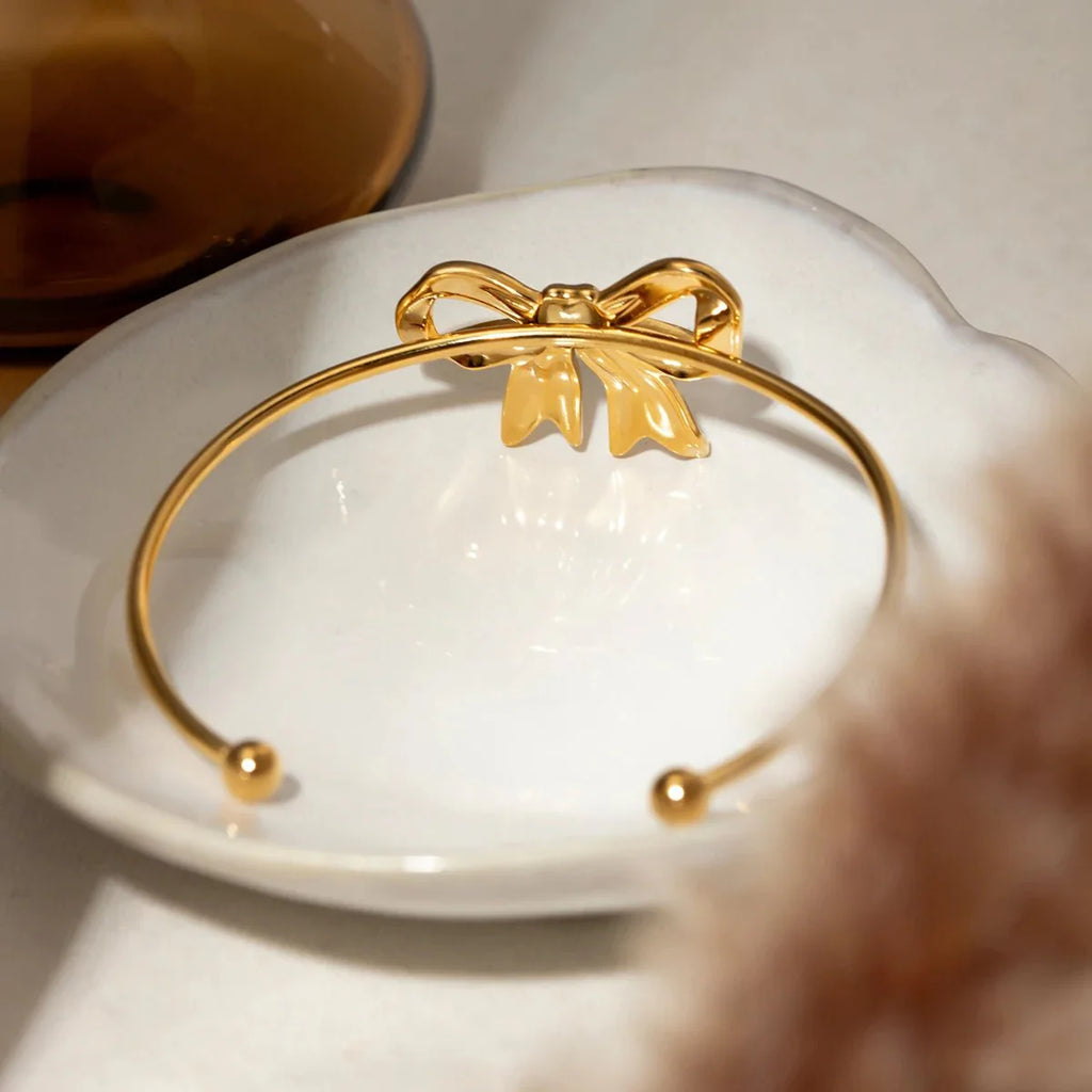 Feminine Bow Cuff Bracelets - Aryomi