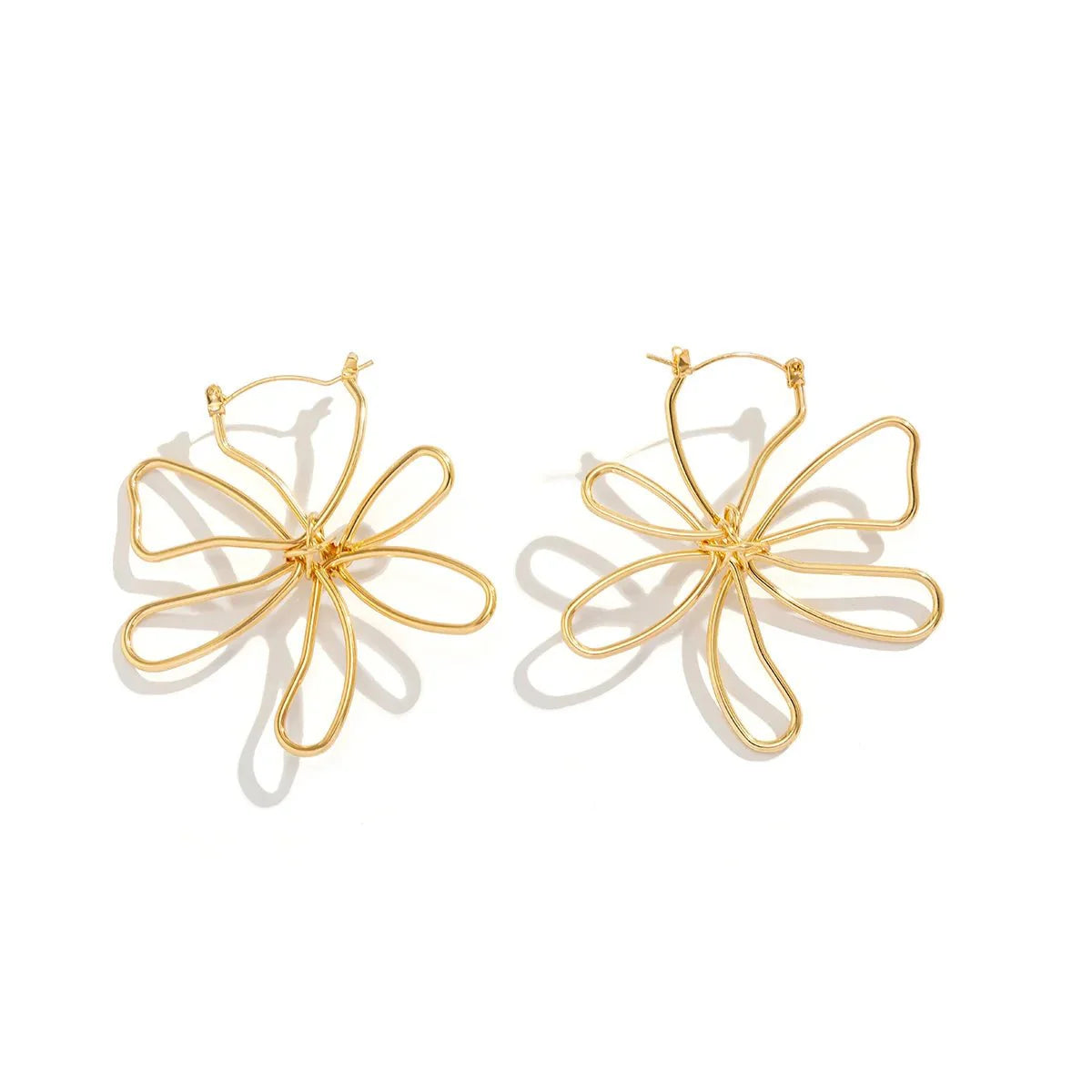 Floral Knot Outline Earrings - Aryomi