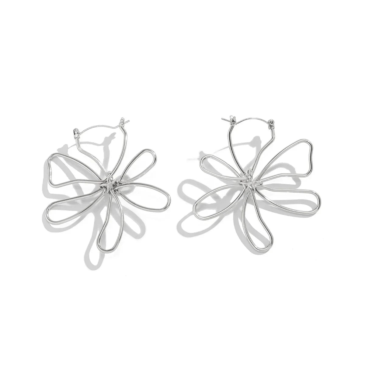 Floral Knot Outline Earrings - Aryomi