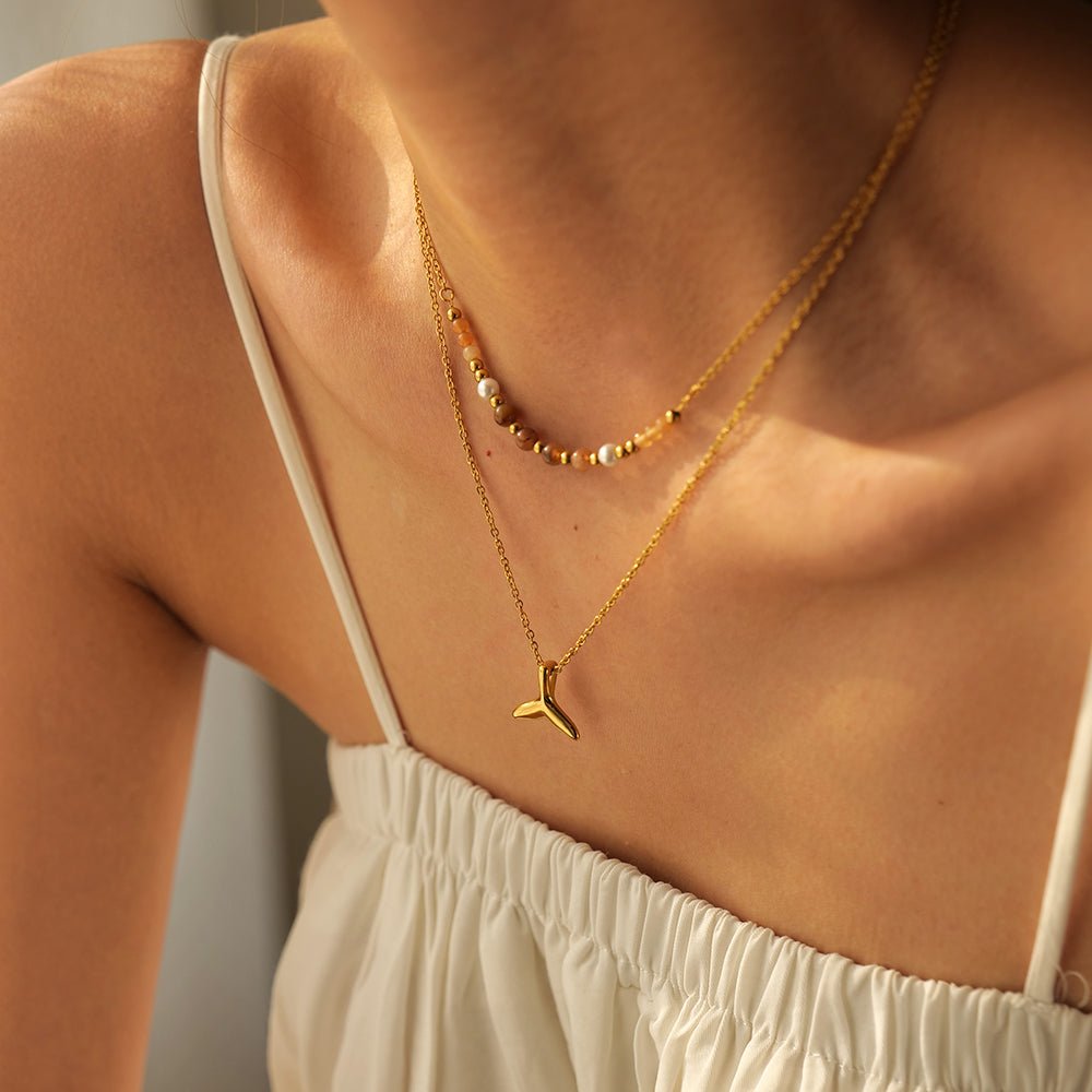 Layered Natures Whale Lux Necklaces - Aryomi