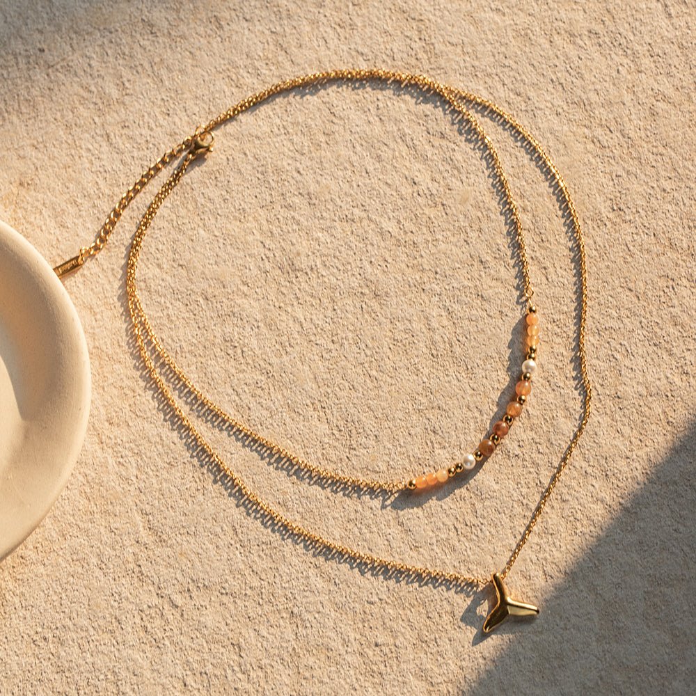 Layered Natures Whale Lux Necklaces - Aryomi