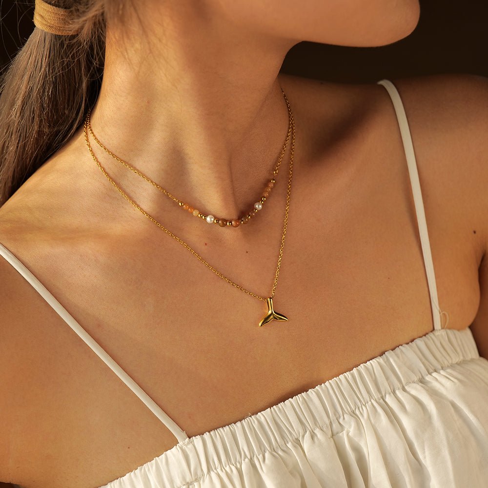 Layered Natures Whale Lux Necklaces - Aryomi