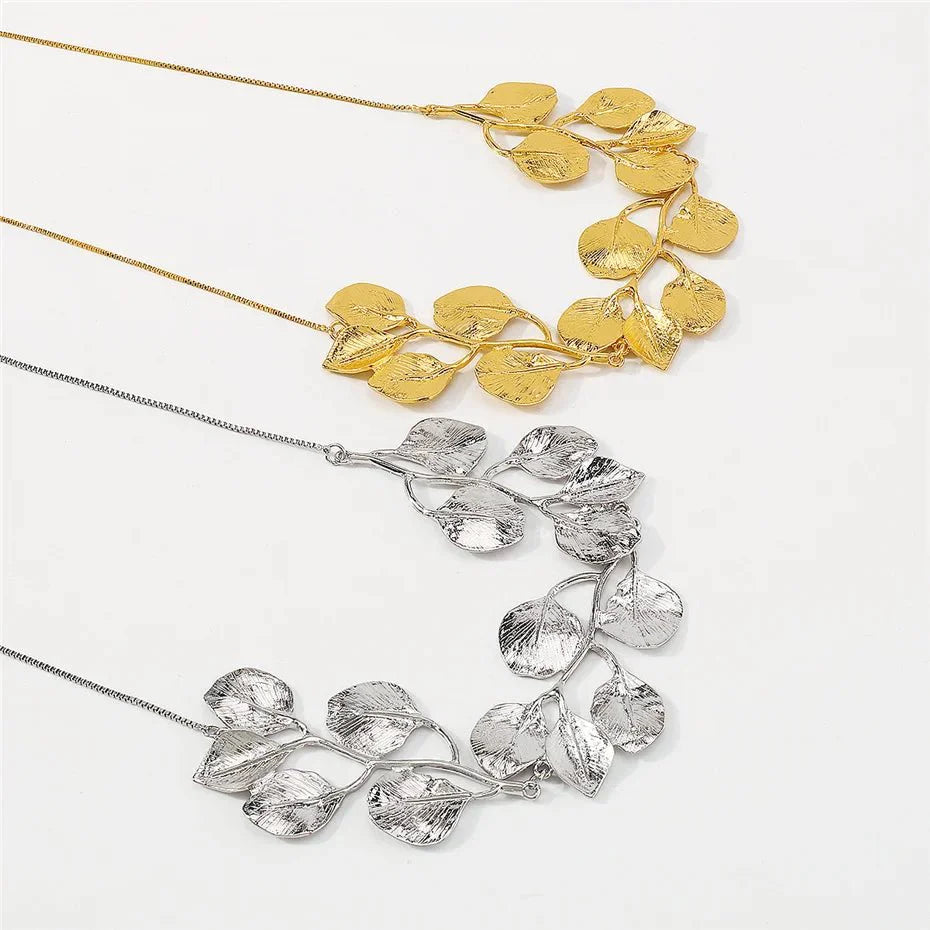 Natures Leaf Statement Necklace - Aryomi