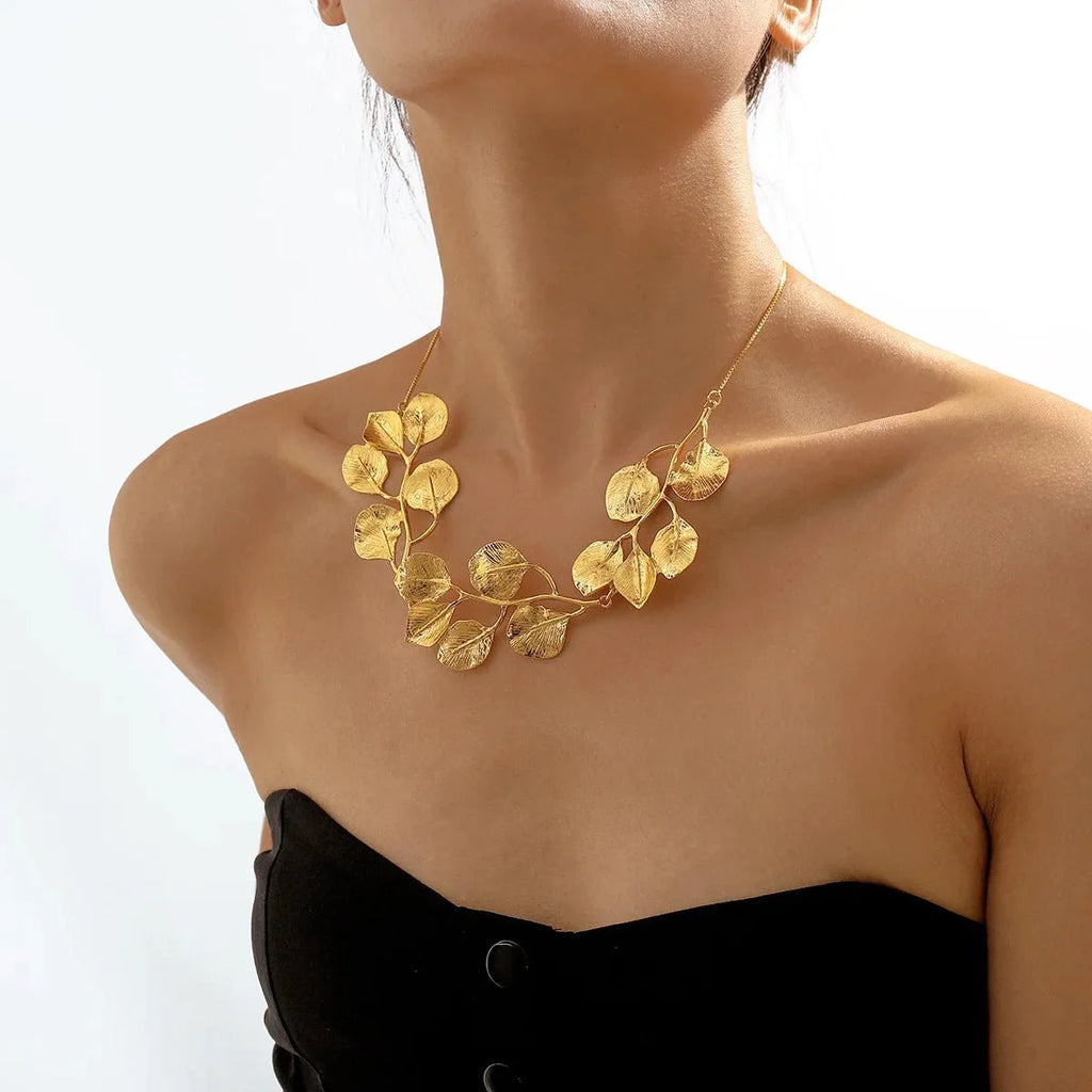 Natures Leaf Statement Necklace - Aryomi