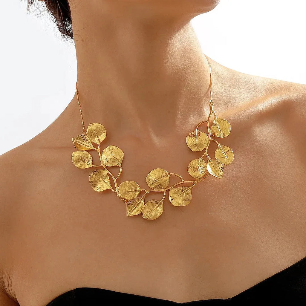 Natures Leaf Statement Necklace - Aryomi