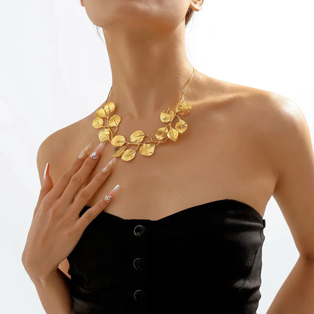 Natures Leaf Statement Necklace - Aryomi