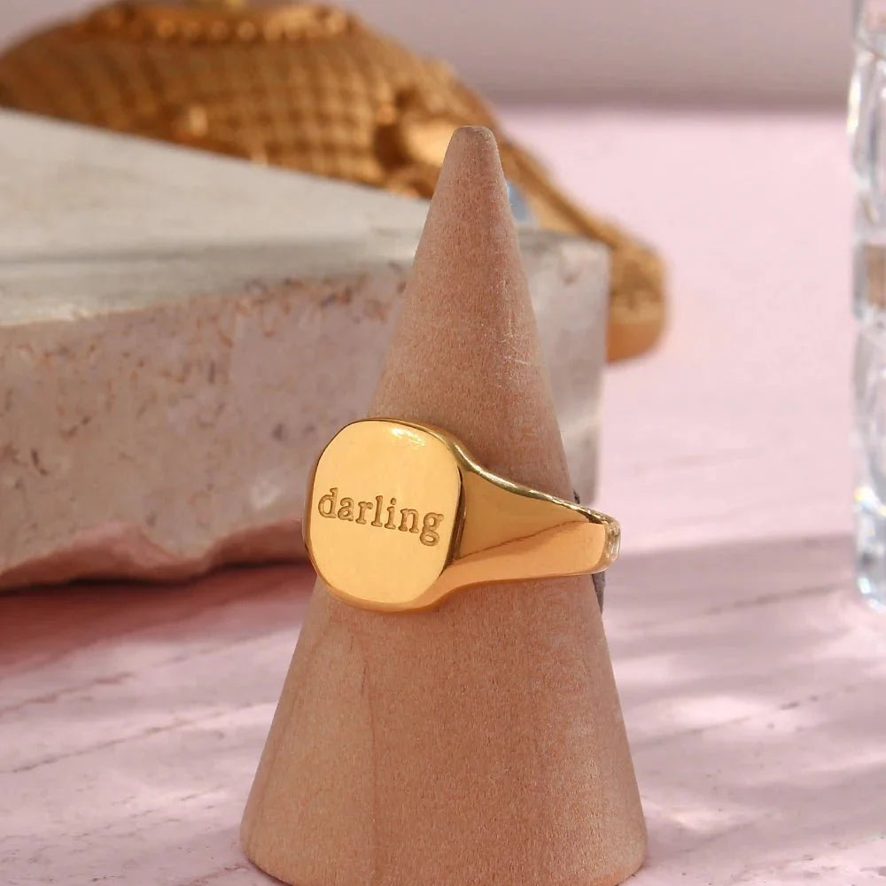 Positive Affirmation Engraved Rings - Aryomi