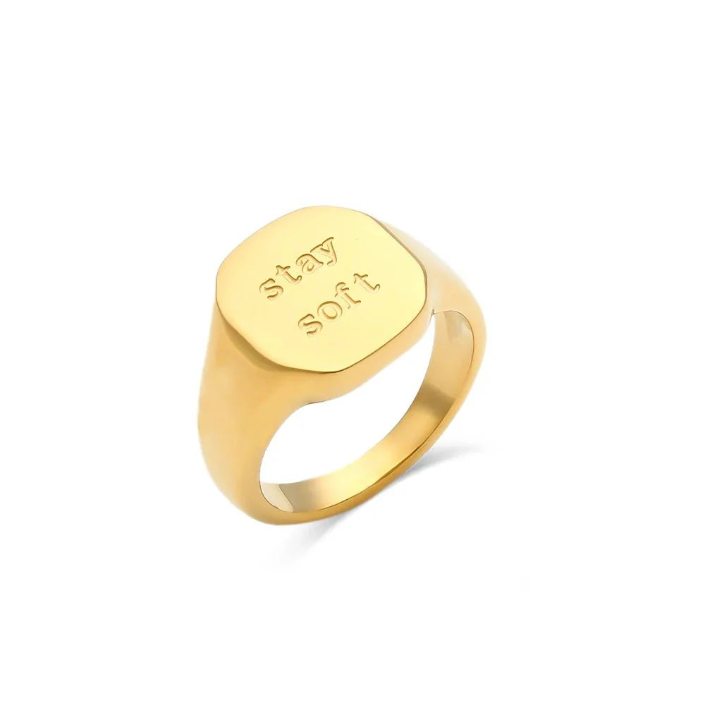 Positive Affirmation Engraved Rings - Aryomi