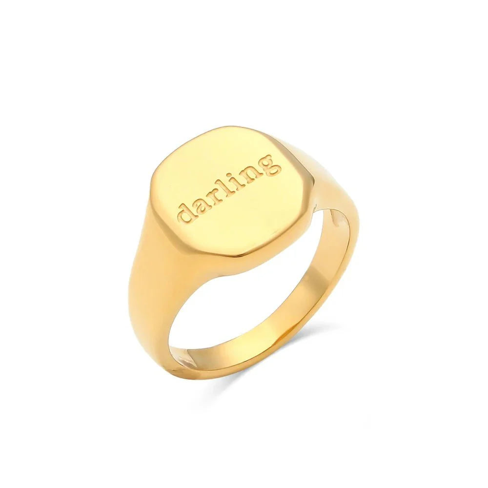Positive Affirmation Engraved Rings - Aryomi