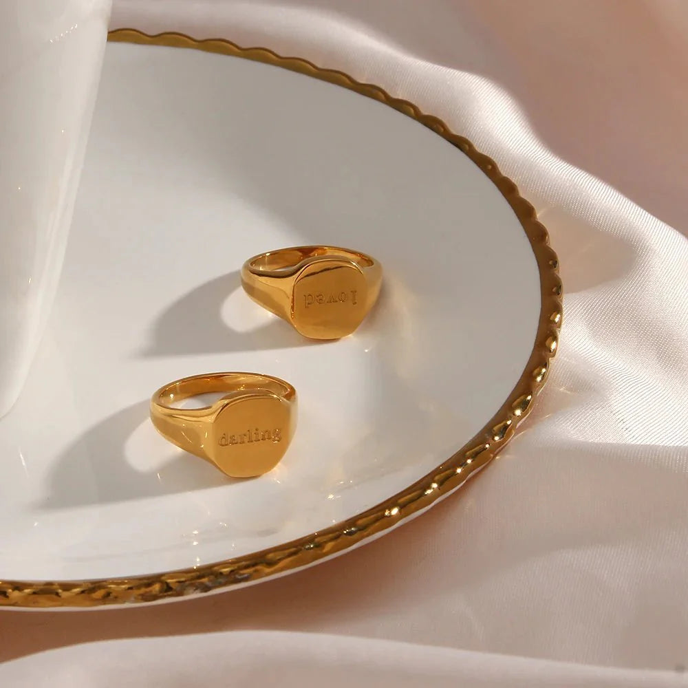 Positive Affirmation Engraved Rings - Aryomi