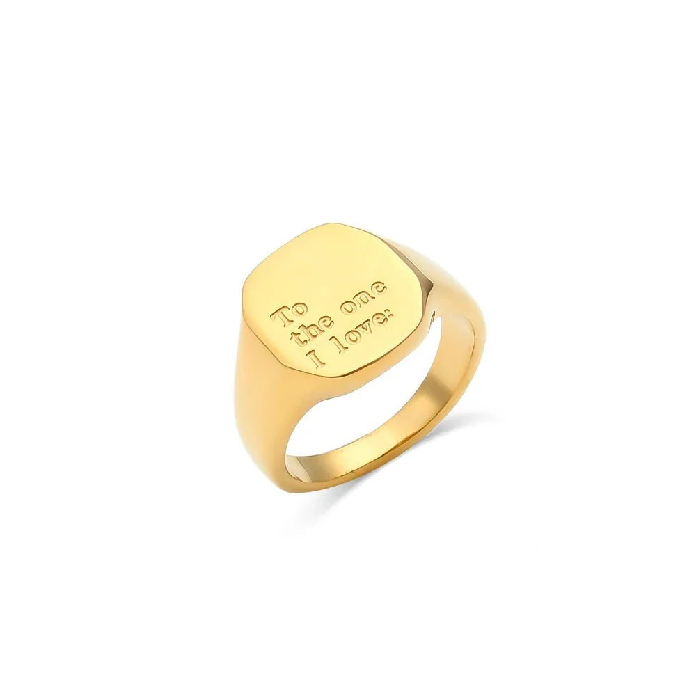 Positive Affirmation Engraved Rings - Aryomi