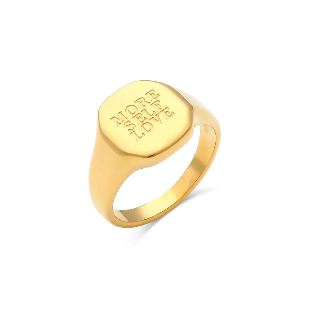 Positive Affirmation Engraved Rings - Aryomi
