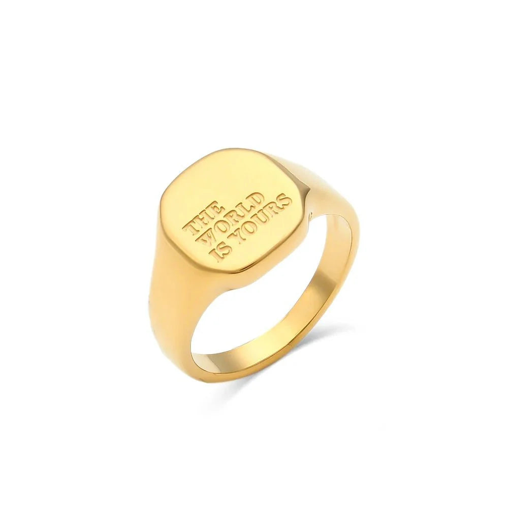 Positive Affirmation Engraved Rings - Aryomi