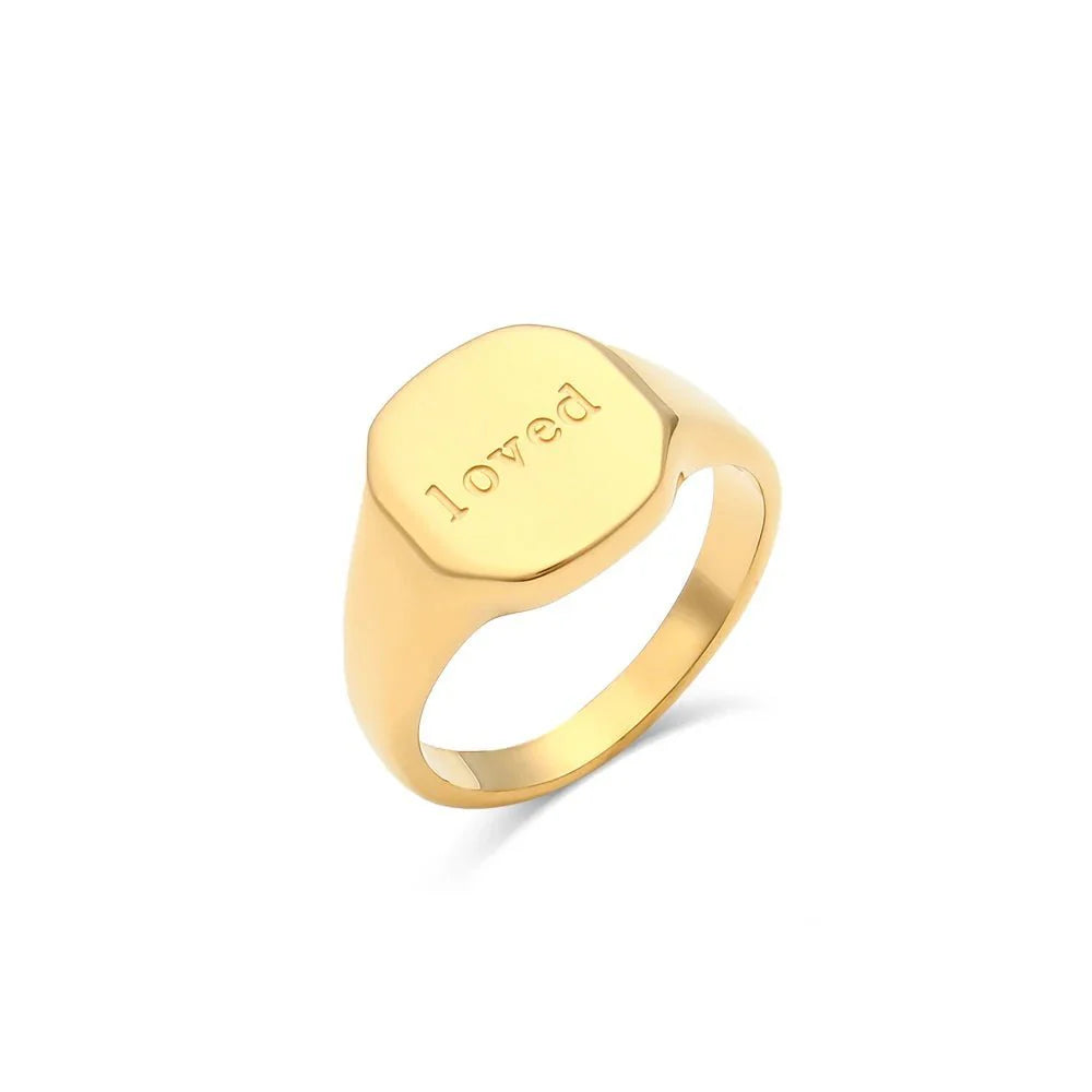 Positive Affirmation Engraved Rings - Aryomi