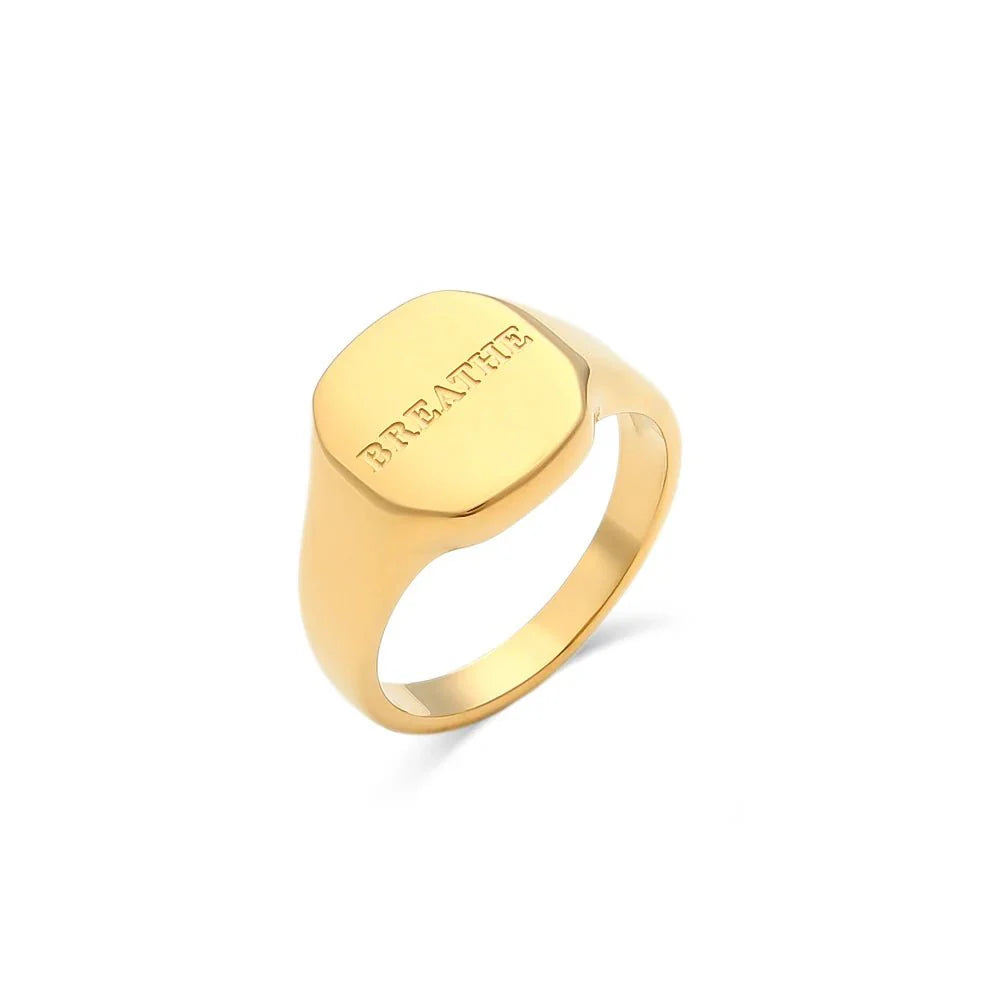 Positive Affirmation Engraved Rings - Aryomi