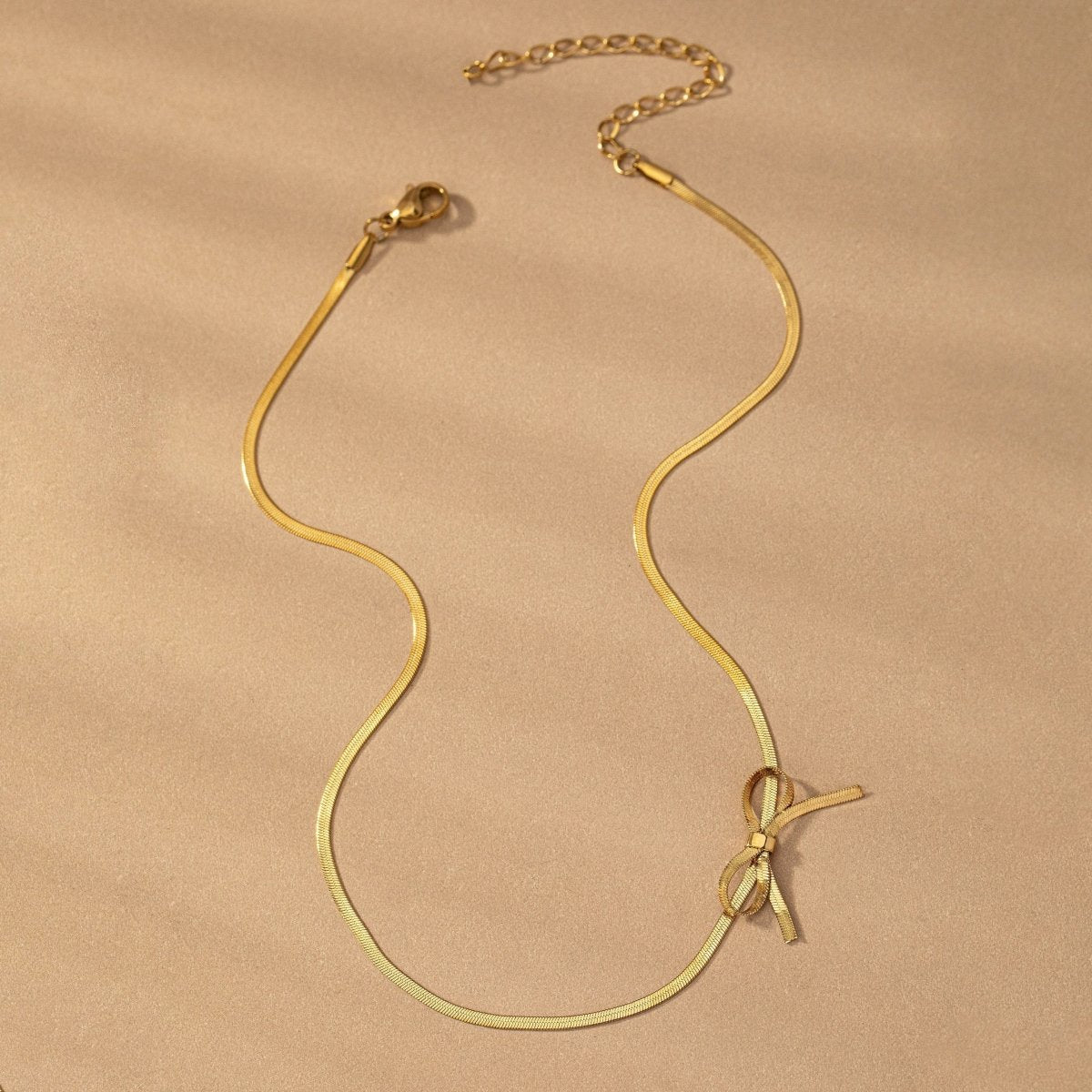 Romantic Dainty Bow Necklace - Aryomi