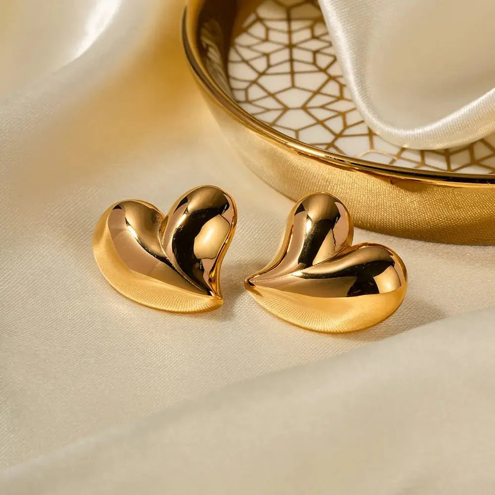Romantic Love Heart Earrings - Aryomi