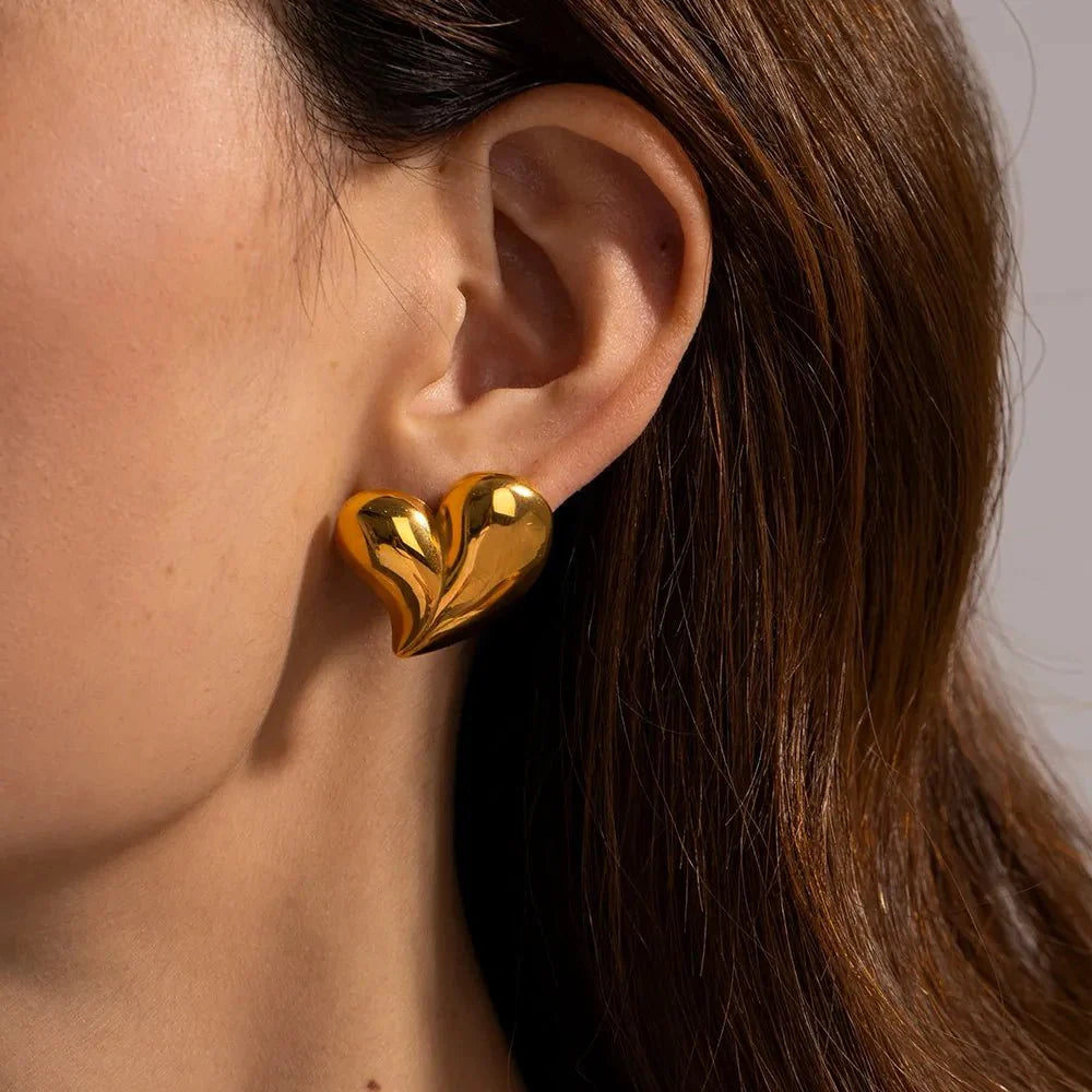 Romantic Love Heart Earrings - Aryomi
