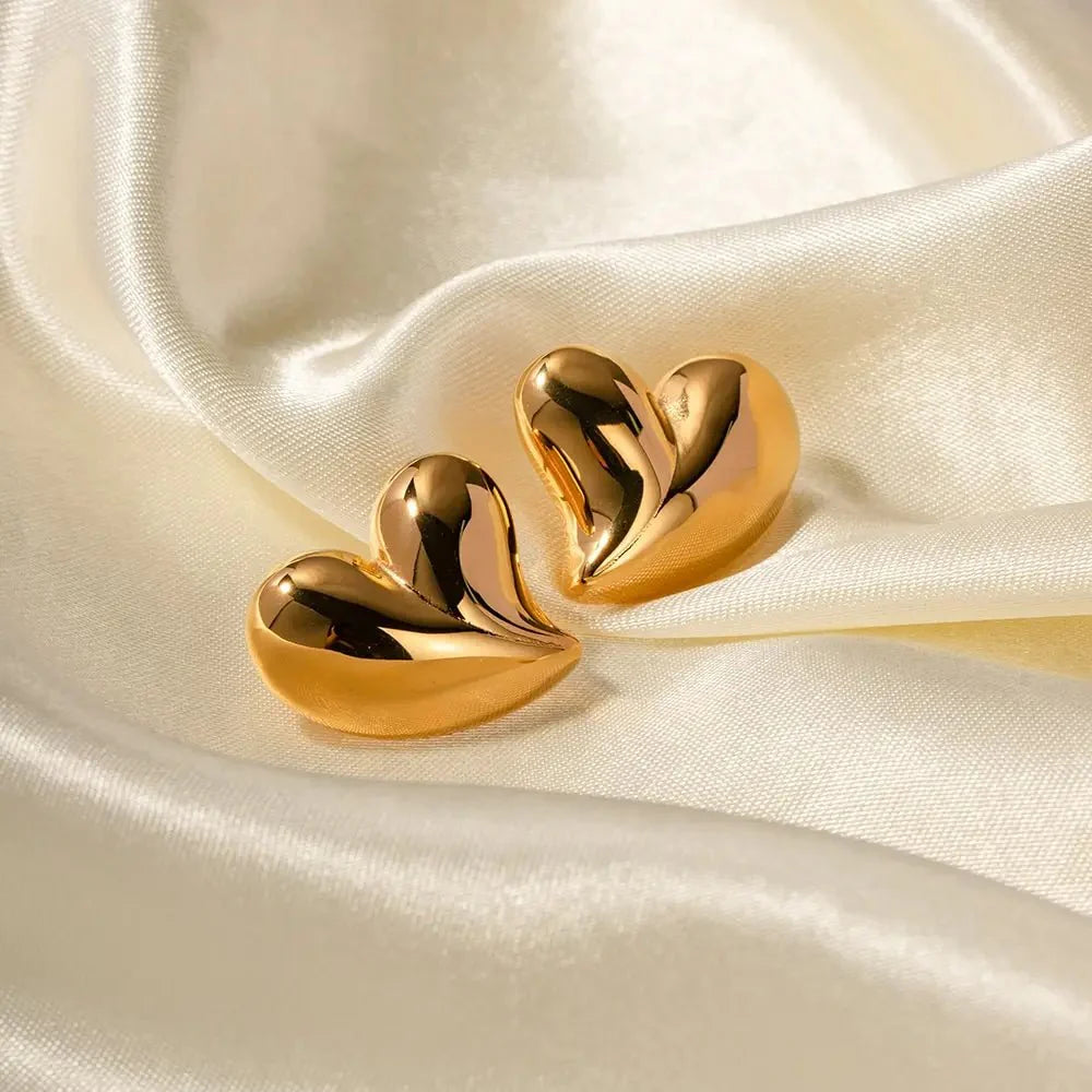 Romantic Love Heart Earrings - Aryomi