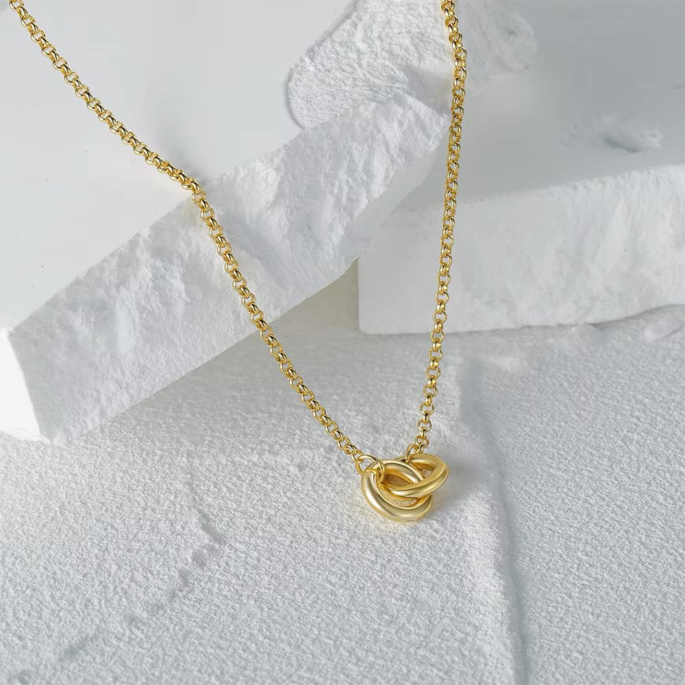 S925 Dainty Forever Linked Necklace - Aryomi