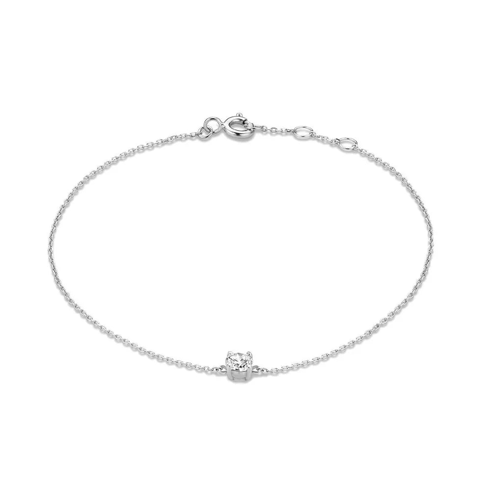 S925 Dainty Single Diamond Bracelets - Aryomi