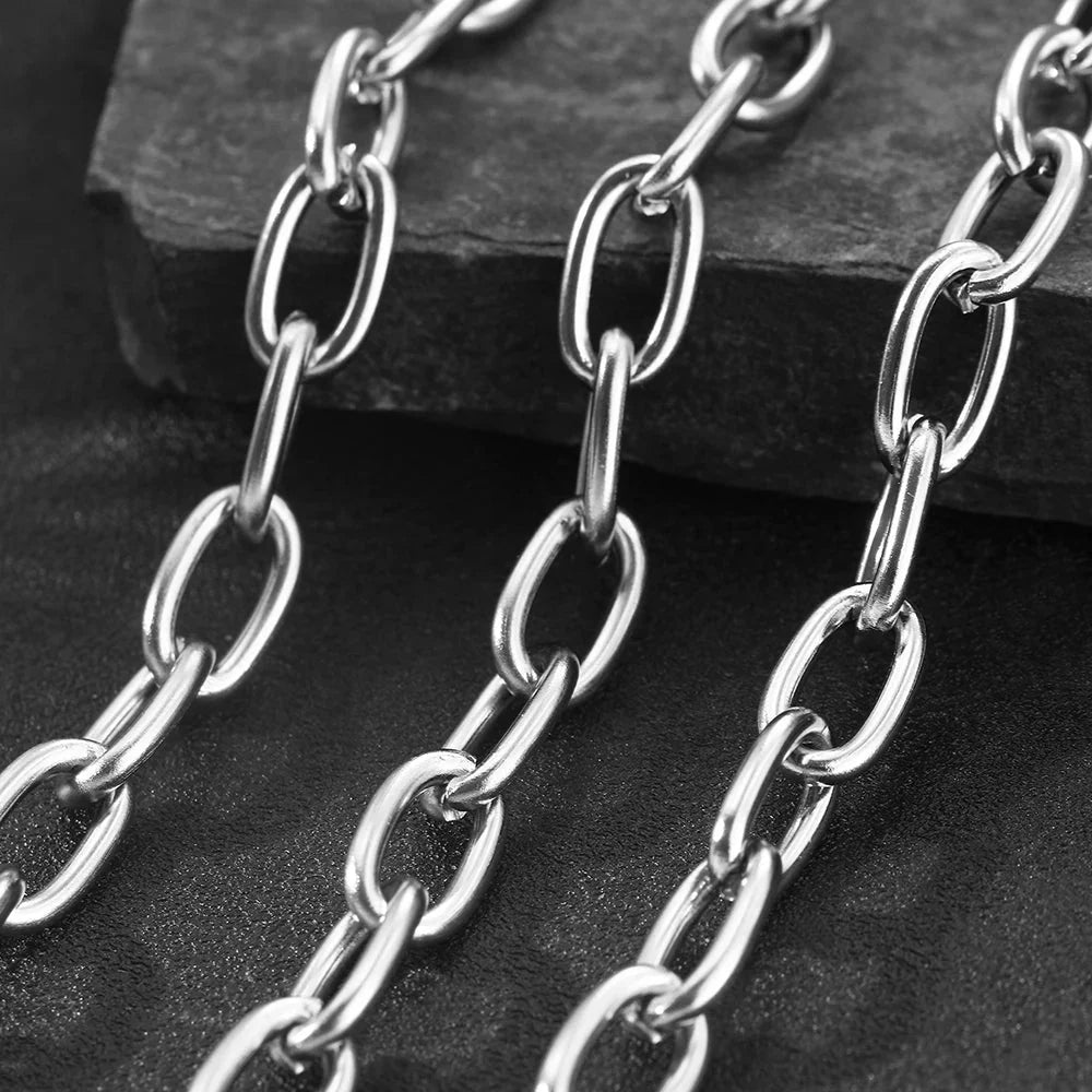 Simple Paperclip Necklace & Bracelet Set - Aryomi